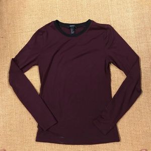 Maroon Forever 21 Long sleeve- size S